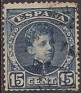 Spain 1901 Alfonso XIII 15 CTS Blue Black Edifil 244. 244 us. Subida por susofe